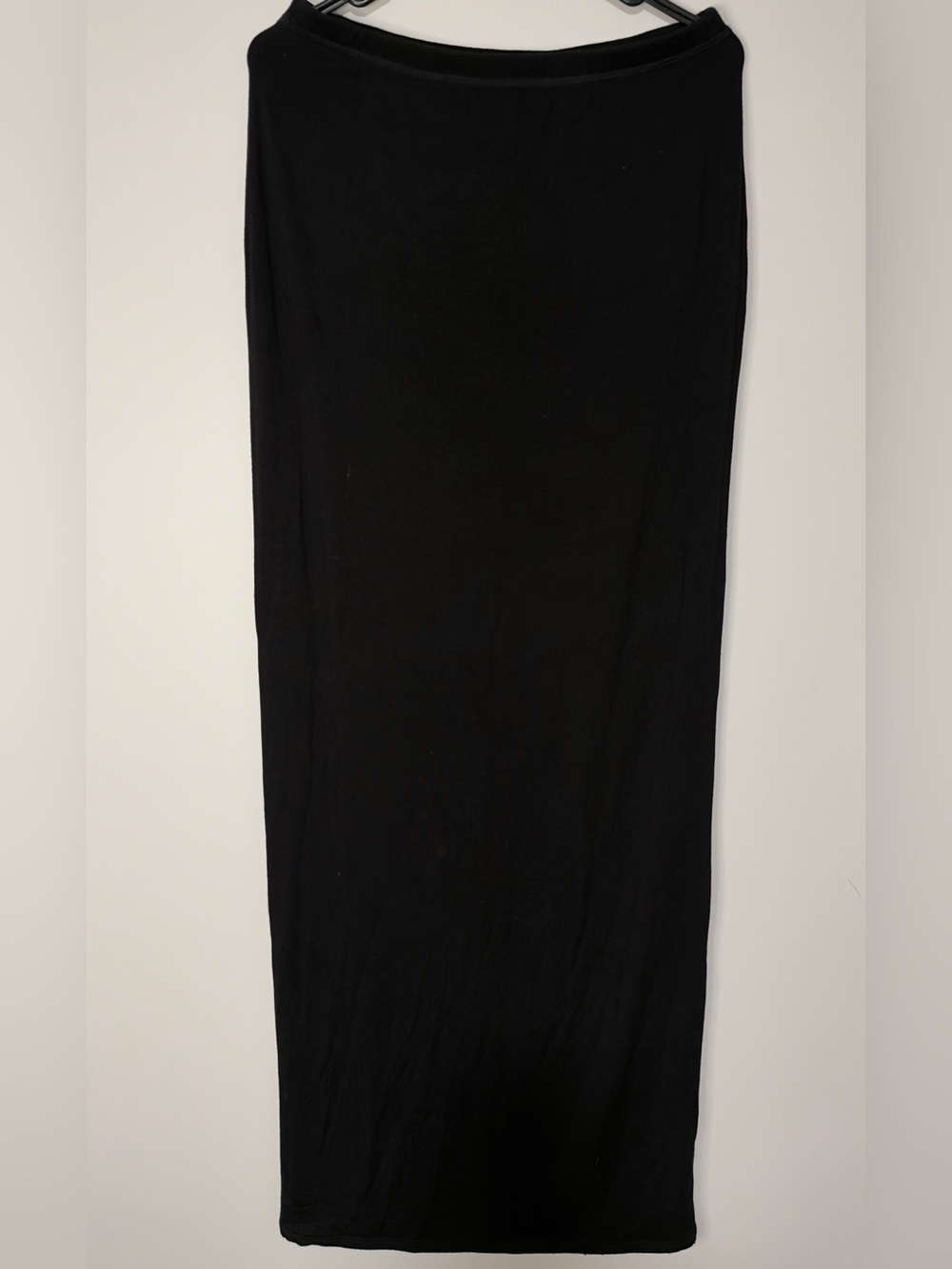 naked wardrobe Black Maxi Skirt 44” length
